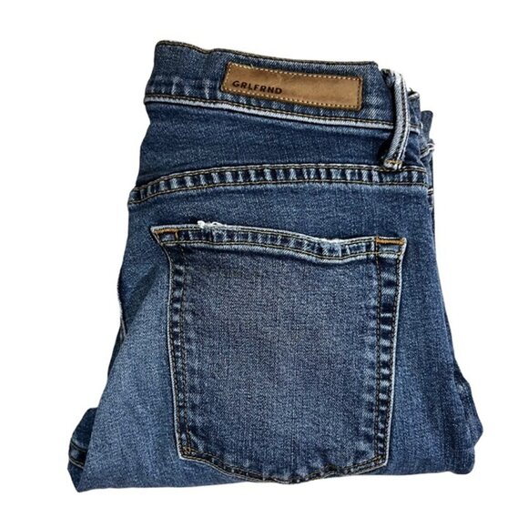 GRLFRND women's jeans 26 US 2 blue medium wash Candice skinny jeans raw hem - Picture 12 of 12